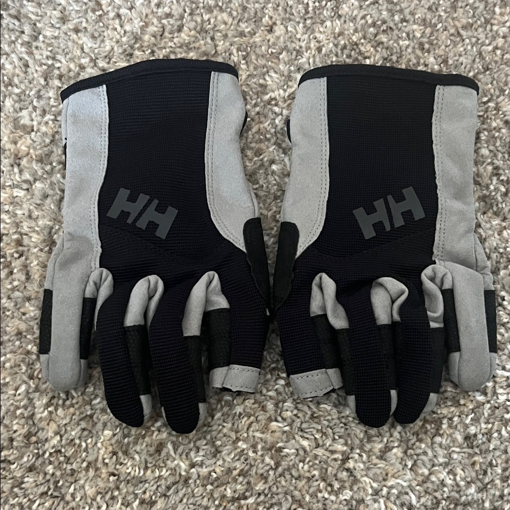 Black and Gray Helly Hansen Gloves